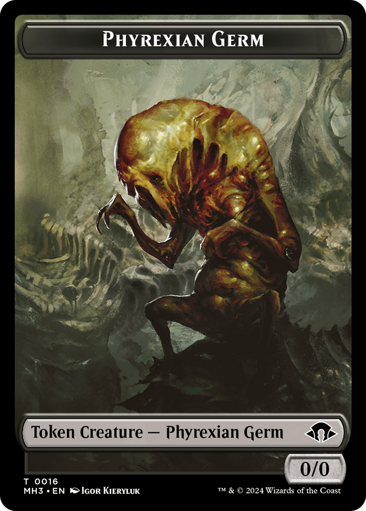 Phyrexian Germ // Angel Double-Sided Token [Modern Horizons 3 Tokens] | L.A. Mood Comics and Games