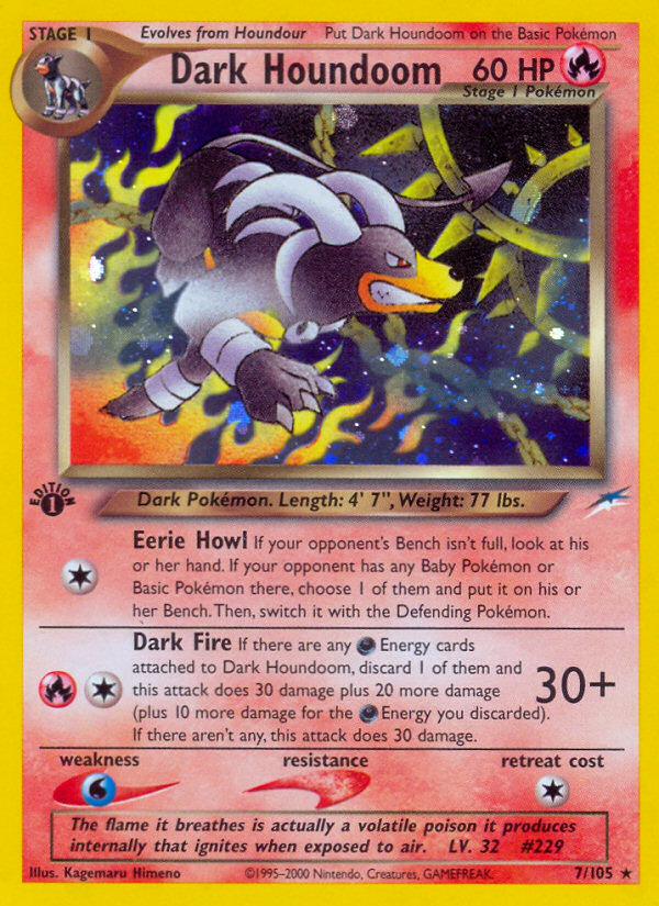 Dark Houndoom (7/105) [Neo Destiny 1st Edition] | L.A. Mood Comics and Games