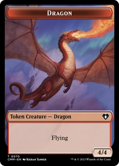 Dragon // Kor Ally Double-Sided Token [Commander Masters Tokens] | L.A. Mood Comics and Games