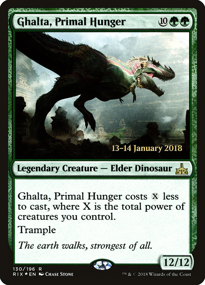 Ghalta, Primal Hunger [Rivals of Ixalan Prerelease Promos] | L.A. Mood Comics and Games