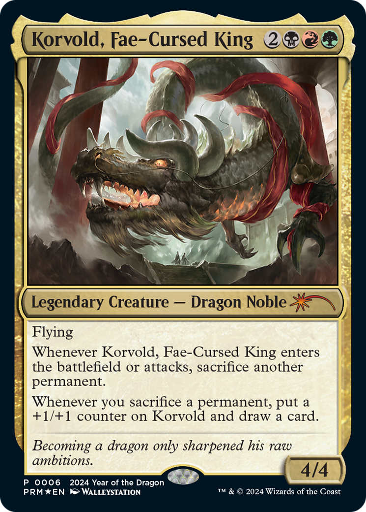 Korvold, Fae-Cursed King (Year of the Dragon 2024) [Standard Showdown Promos] | L.A. Mood Comics and Games