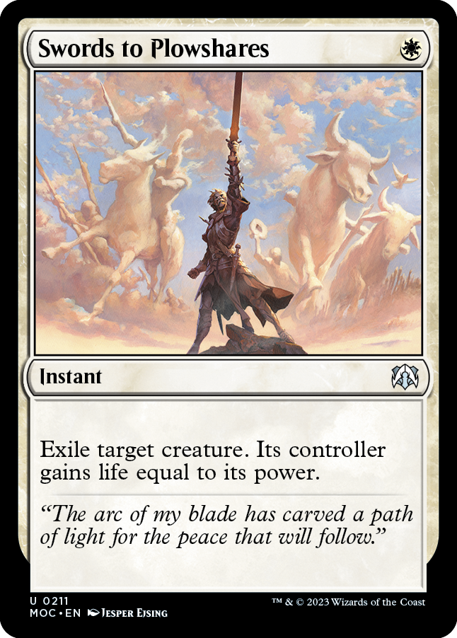 Swords to Plowshares [March of the Machine Commander] | L.A. Mood Comics and Games