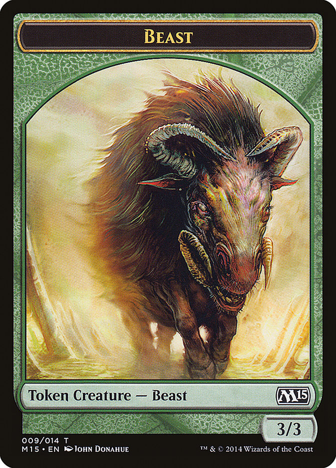 Beast Token (009/014) [Magic 2015 Tokens] | L.A. Mood Comics and Games