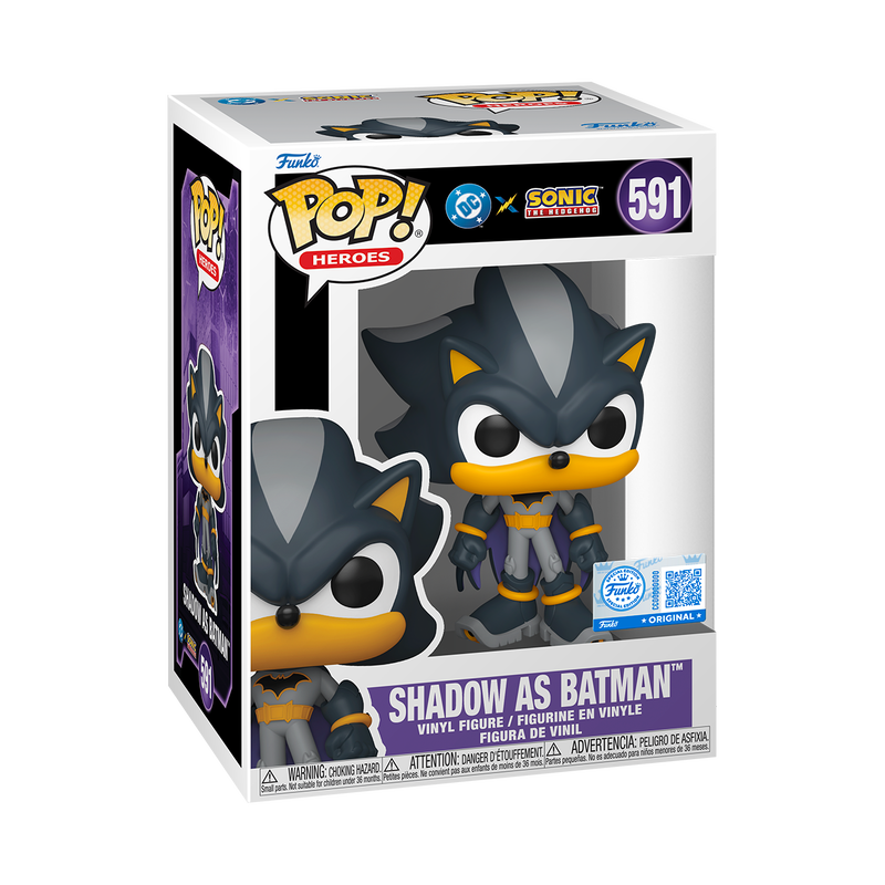 Pop! Heroes: DC x Sonic The Hedgehog - Shadow as Batman | L.A. Mood Comics and Games