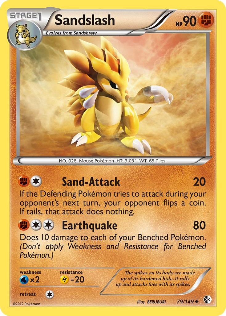 Sandslash (79/149) [Black & White: Boundaries Crossed] | L.A. Mood Comics and Games