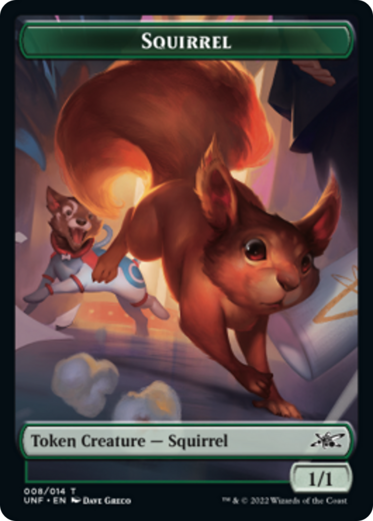 Squirrel // Storm Crow Double-Sided Token [Unfinity Tokens] | L.A. Mood Comics and Games