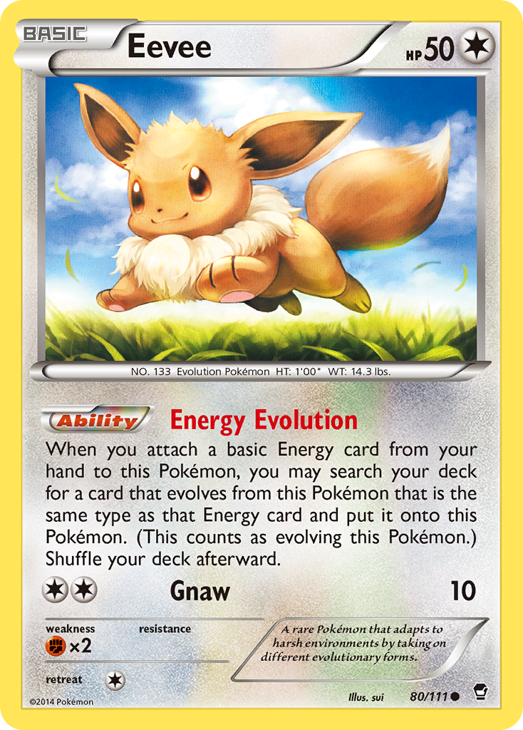 Eevee (80/111) [XY: Furious Fists] | L.A. Mood Comics and Games