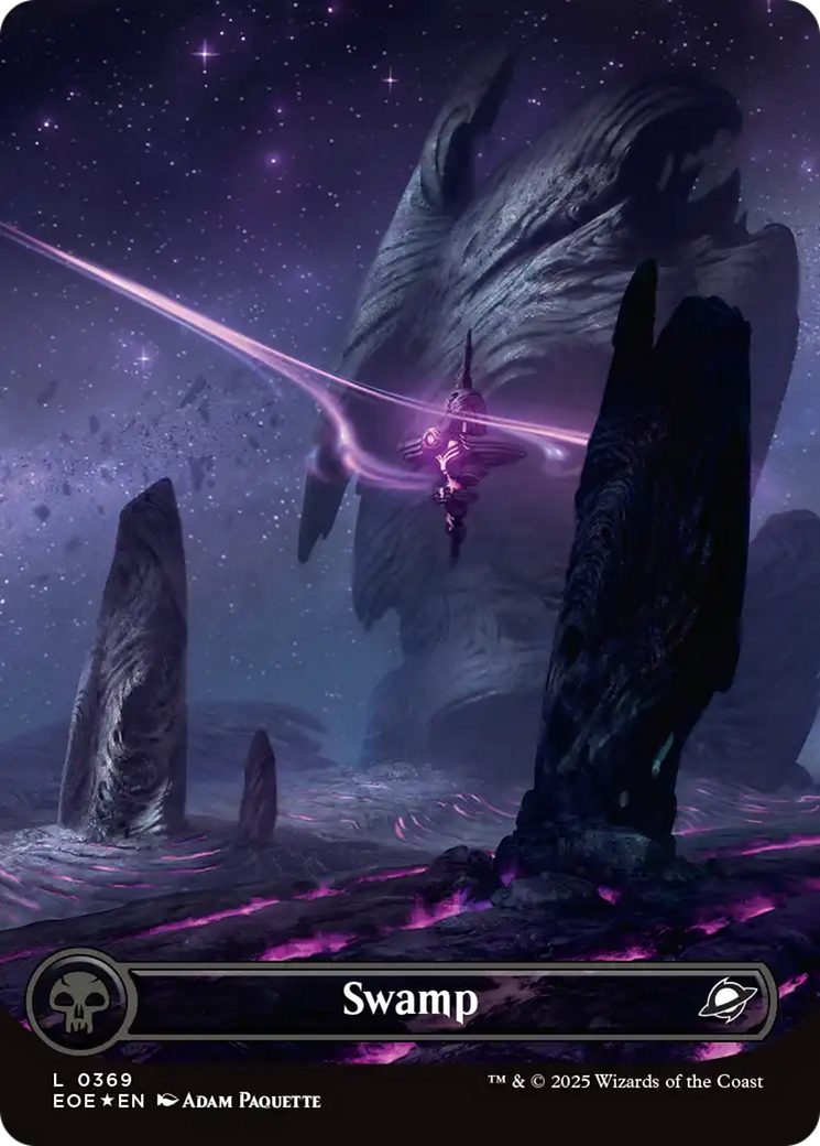 Swamp (0369) (Borderless) (Galaxy Foil) [Edge of Eternities] | L.A. Mood Comics and Games