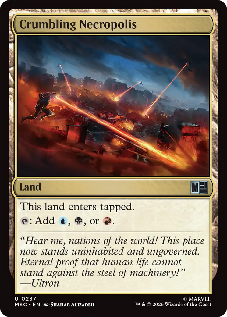 Crumbling Necropolis (Surge Foil) [Marvel Super Heroes Commander] | L.A. Mood Comics and Games