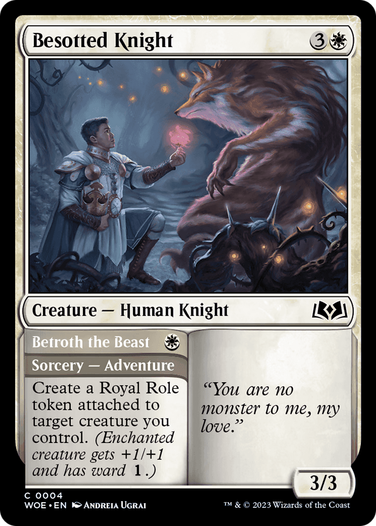 Besotted Knight // Betroth the Beast [Wilds of Eldraine] | L.A. Mood Comics and Games