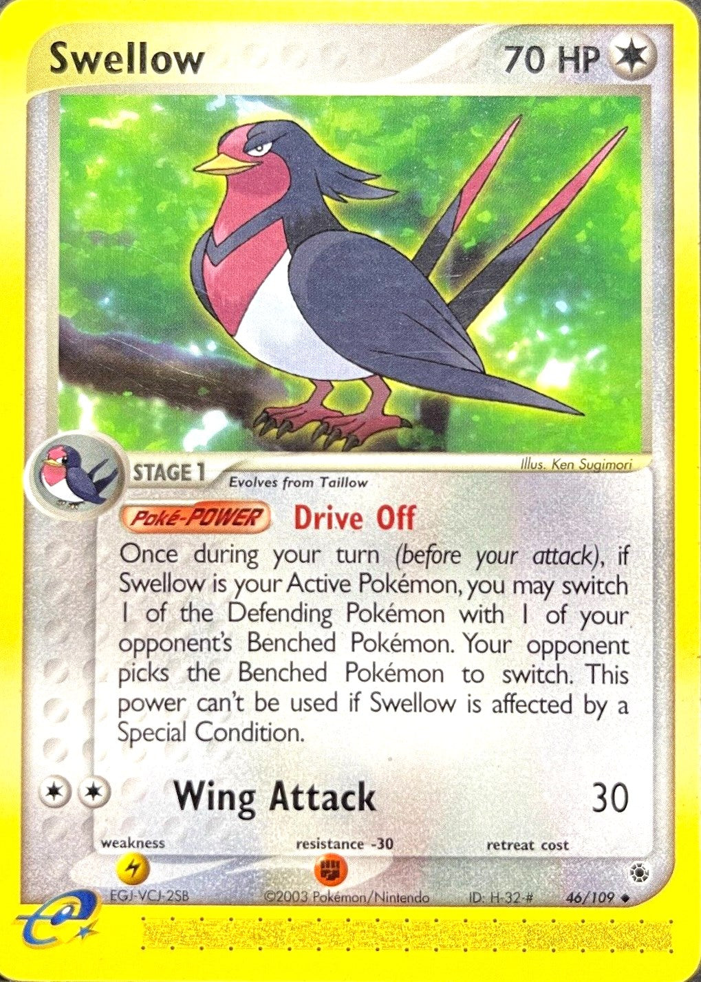 Swellow (46/109) [EX: Ruby & Sapphire] | L.A. Mood Comics and Games