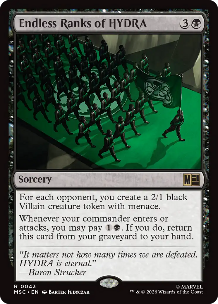 Endless Ranks of HYDRA (Surge Foil) [Marvel Super Heroes Commander] | L.A. Mood Comics and Games