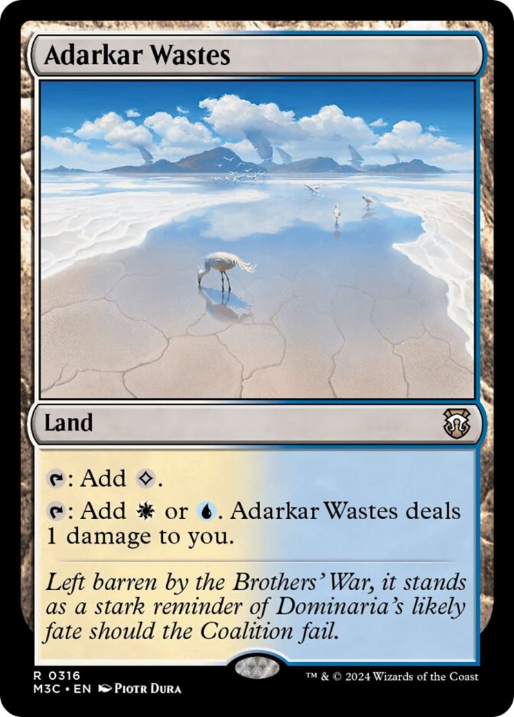 Adarkar Wastes (Ripple Foil) [Modern Horizons 3 Commander] | L.A. Mood Comics and Games