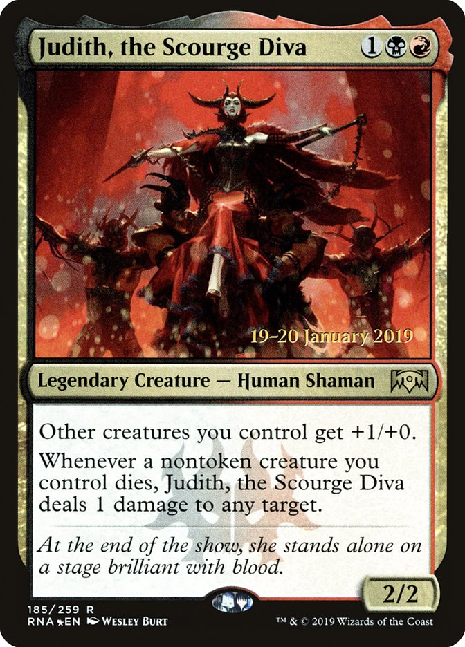 Judith, the Scourge Diva [Ravnica Allegiance Prerelease Promos] | L.A. Mood Comics and Games