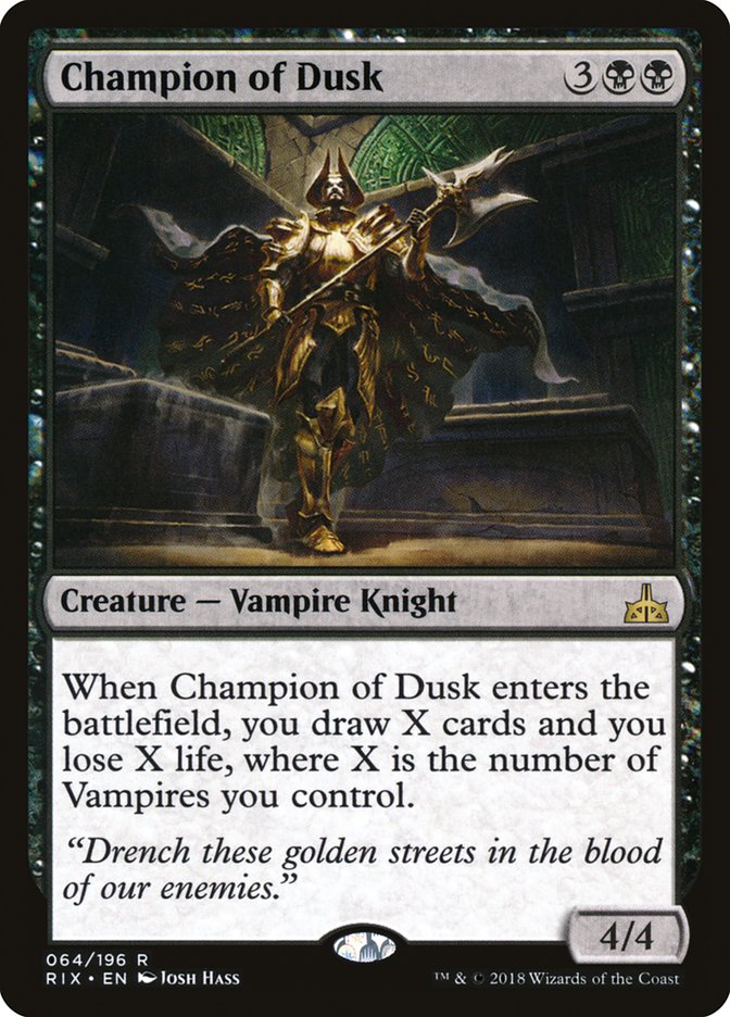 Champion of Dusk [Rivals of Ixalan] | L.A. Mood Comics and Games