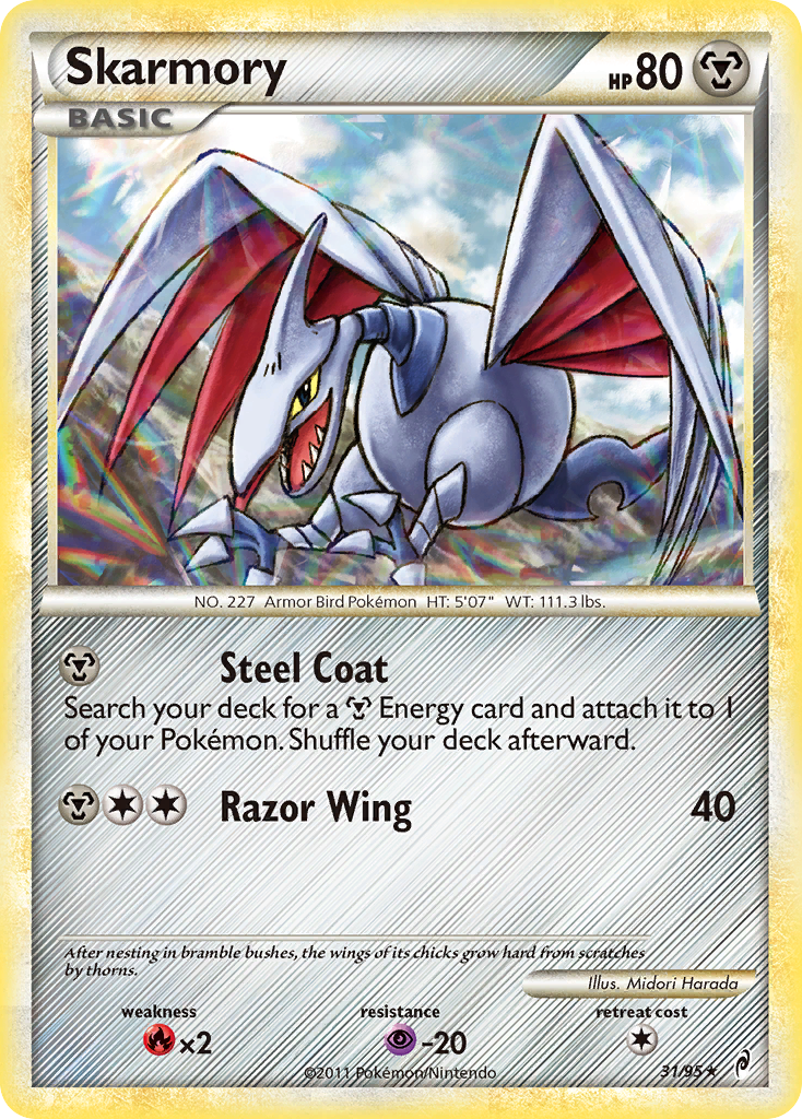 Skarmory (31/95) [HeartGold & SoulSilver: Call of Legends] | L.A. Mood Comics and Games