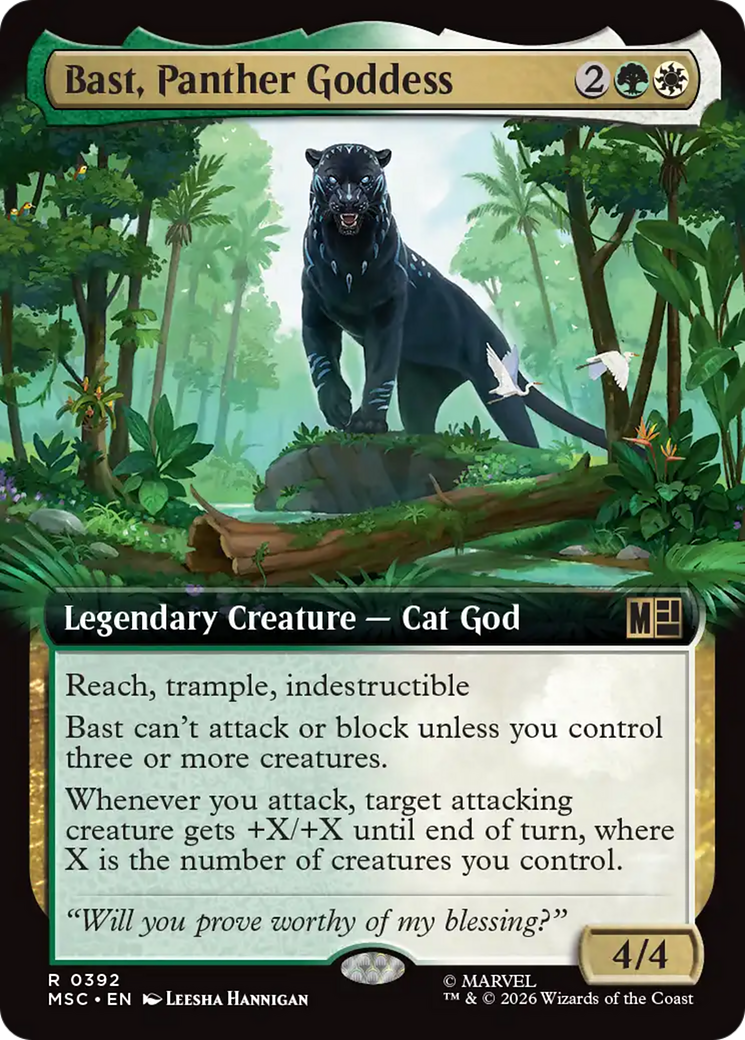 Bast, Panther Goddess (Extended Art) [Marvel Super Heroes Commander] | L.A. Mood Comics and Games