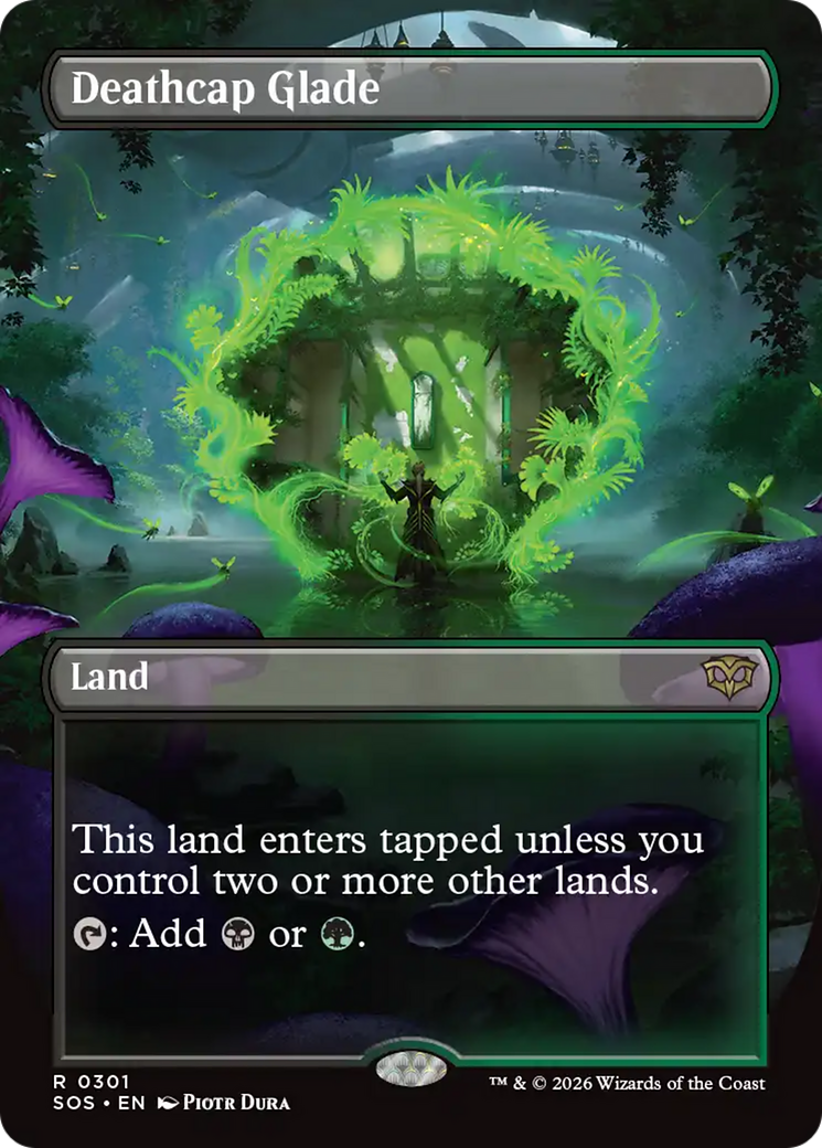 Deathcap Glade (Borderless) [Secrets of Strixhaven] | L.A. Mood Comics and Games