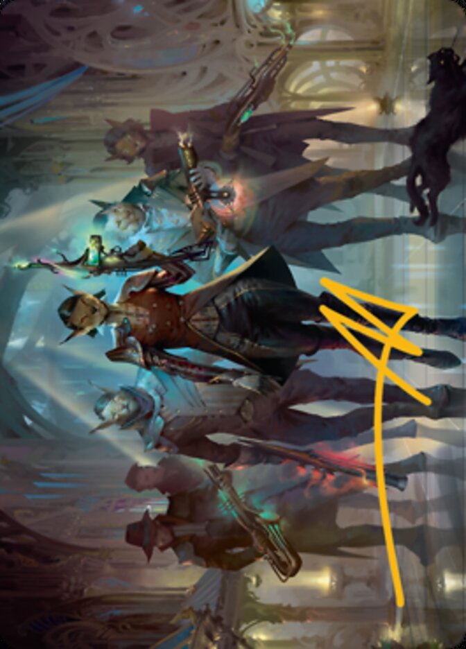 Family's Favor Art Card (Gold-Stamped Signature) [Streets of New Capenna Art Series] | L.A. Mood Comics and Games