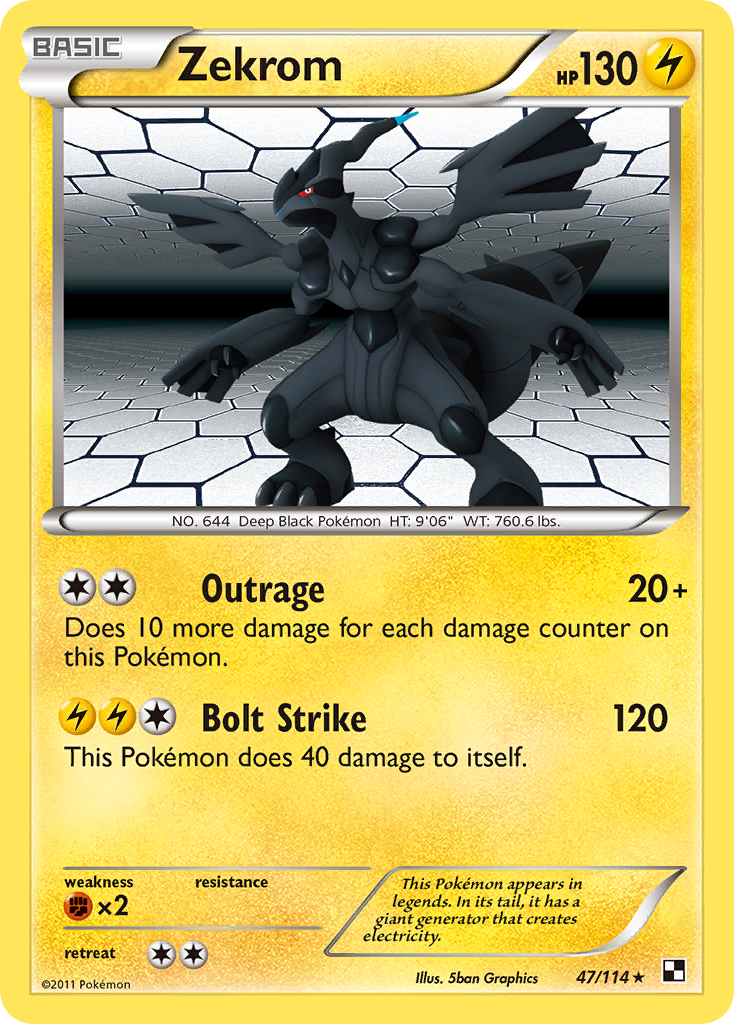 Zekrom (47/114) [Black & White: Base Set] | L.A. Mood Comics and Games