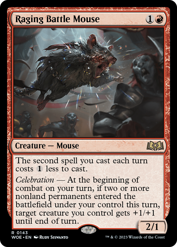 Raging Battle Mouse [Wilds of Eldraine] | L.A. Mood Comics and Games