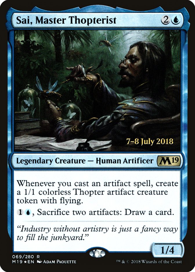 Sai, Master Thopterist [Core Set 2019 Prerelease Promos] | L.A. Mood Comics and Games