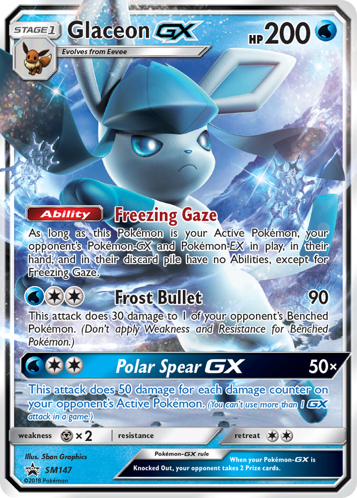 Glaceon GX (SM147) [Sun & Moon: Black Star Promos] | L.A. Mood Comics and Games