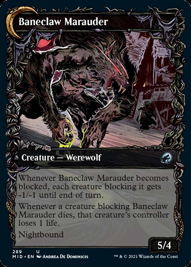 Baneblade Scoundrel // Baneclaw Marauder (Showcase Equinox) [Innistrad: Midnight Hunt] | L.A. Mood Comics and Games