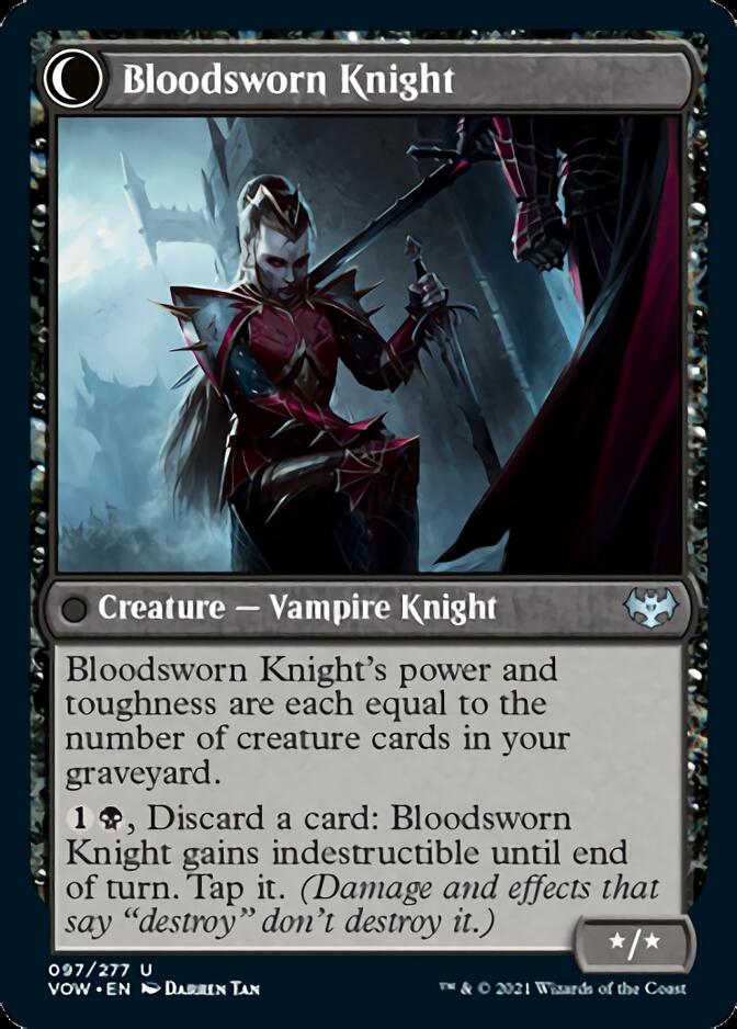 Bloodsworn Squire // Bloodsworn Knight [Innistrad: Crimson Vow] | L.A. Mood Comics and Games