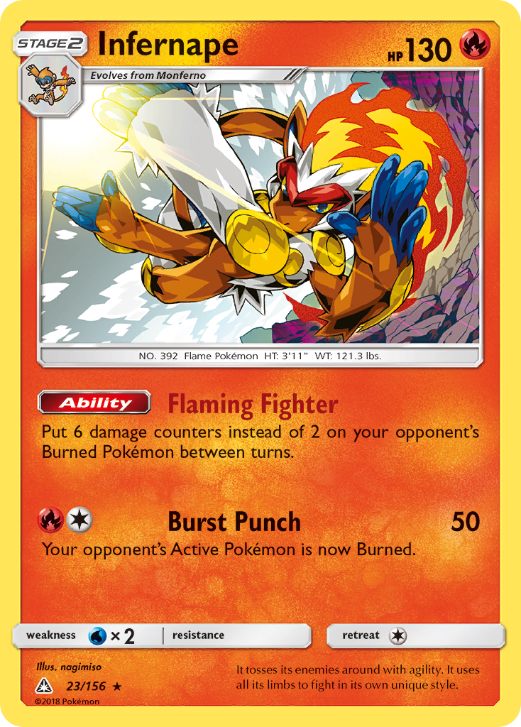 Infernape (23/156) [Sun & Moon: Ultra Prism] | L.A. Mood Comics and Games