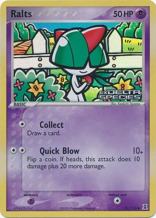 Ralts (81/113) (Stamped) [EX: Delta Species] | L.A. Mood Comics and Games