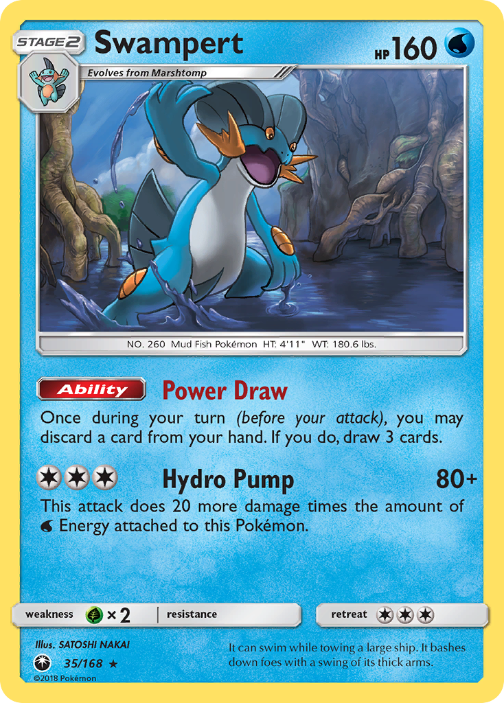 Swampert (35/168) [Sun & Moon: Celestial Storm] | L.A. Mood Comics and Games