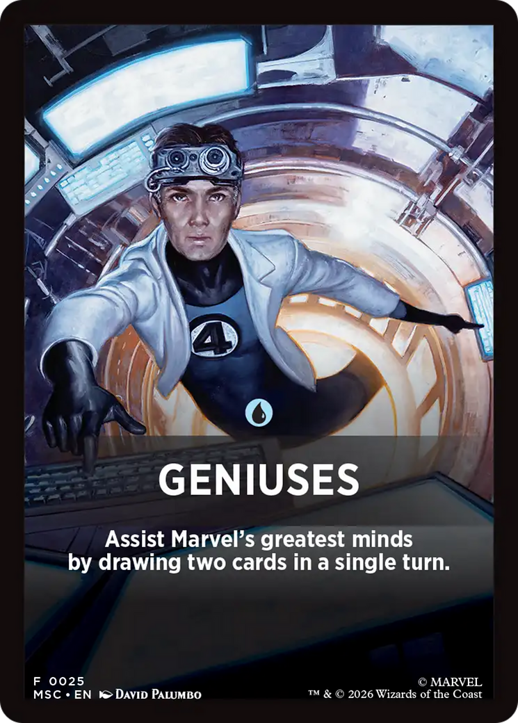 Geniuses Theme Card [Marvel Super Heroes Commander] | L.A. Mood Comics and Games