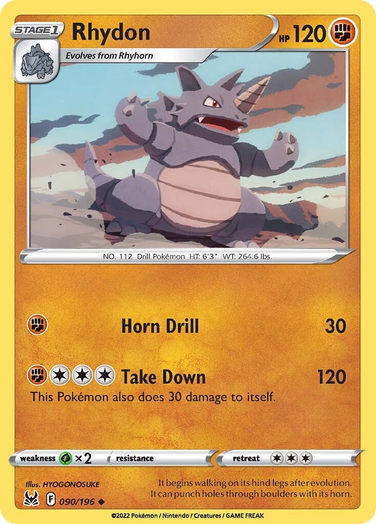 Rhydon (090/196) [Sword & Shield: Lost Origin] | L.A. Mood Comics and Games