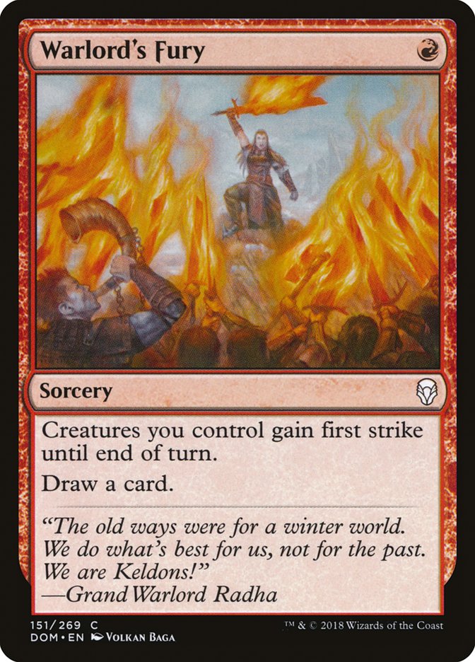 Warlord's Fury [Dominaria] | L.A. Mood Comics and Games
