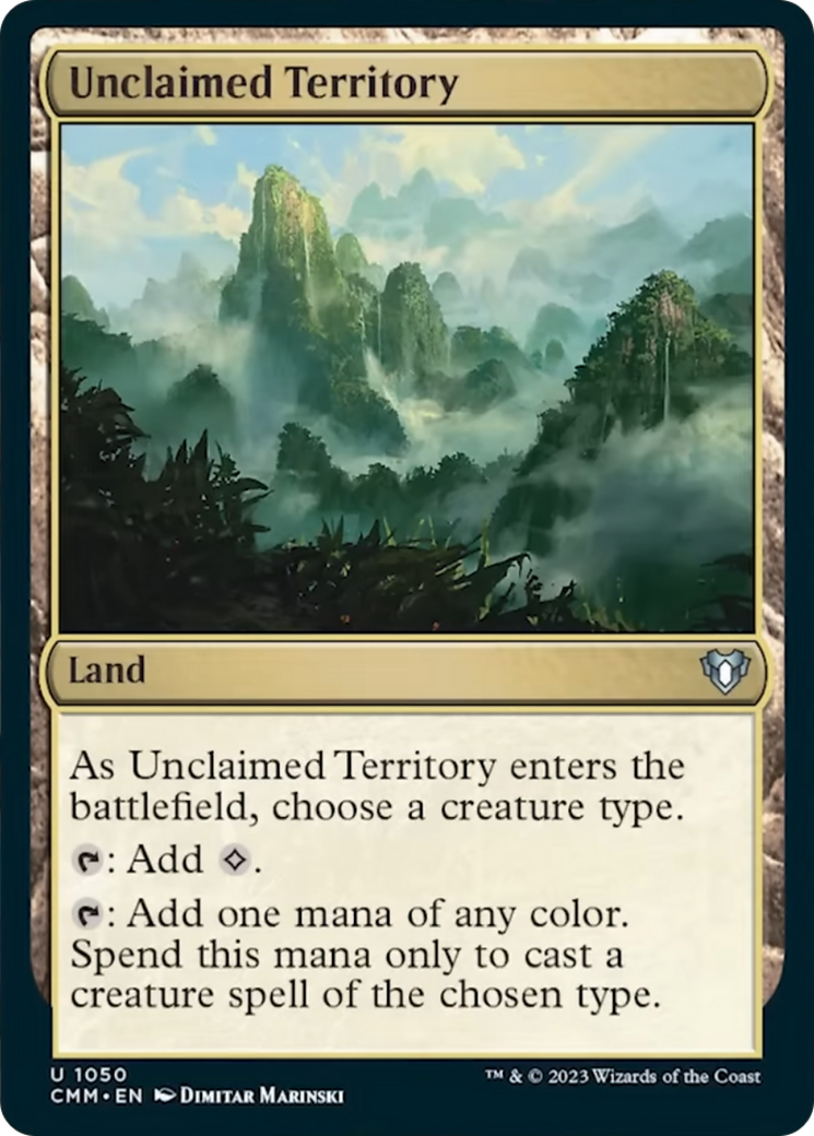 Unclaimed Territory [Commander Masters] | L.A. Mood Comics and Games