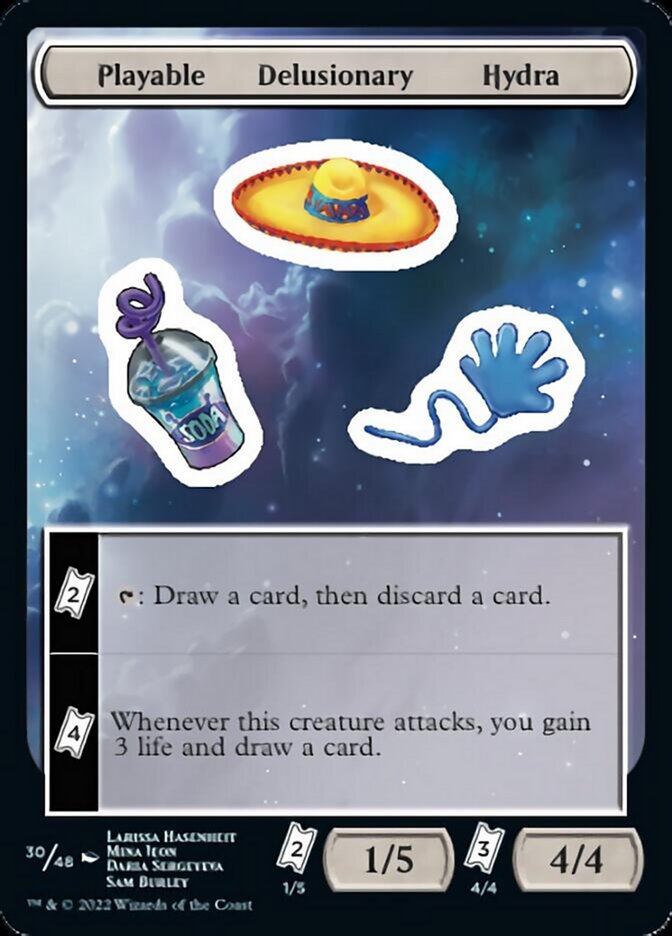 Playable Delusionary Hydra [Unfinity Stickers] | L.A. Mood Comics and Games