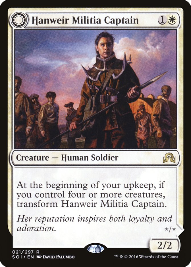 Hanweir Militia Captain // Westvale Cult Leader [Shadows over Innistrad] | L.A. Mood Comics and Games