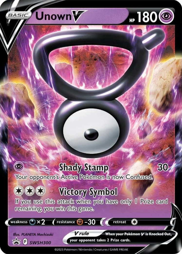 Unown V (SWSH300) [Sword & Shield: Black Star Promos] | L.A. Mood Comics and Games