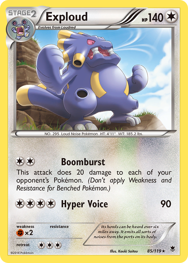 Exploud (85/119) [XY: Phantom Forces] | L.A. Mood Comics and Games