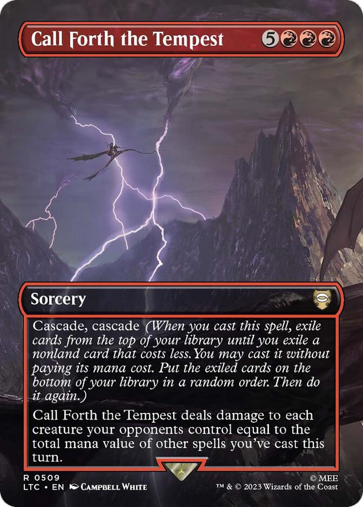 Call Forth the Tempest (Borderless) [The Lord of the Rings: Tales of Middle-Earth Commander] | L.A. Mood Comics and Games