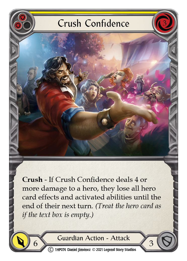 Crush Confidence (Yellow) [1HP074] (History Pack 1) | L.A. Mood Comics and Games