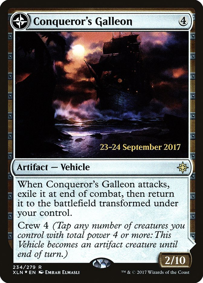 Conqueror's Galleon // Conqueror's Foothold [Ixalan Prerelease Promos] | L.A. Mood Comics and Games