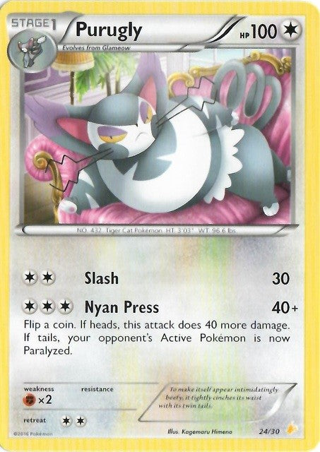 Purugly (24/30) [XY: Trainer Kit 3 - Pikachu Libre] | L.A. Mood Comics and Games