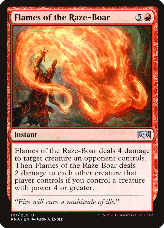 Flames of the Raze-Boar [Ravnica Allegiance] | L.A. Mood Comics and Games