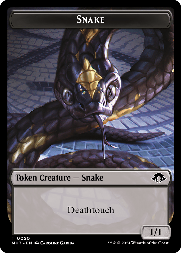 Snake // Energy Reserve Double-Sided Token [Modern Horizons 3 Tokens] | L.A. Mood Comics and Games