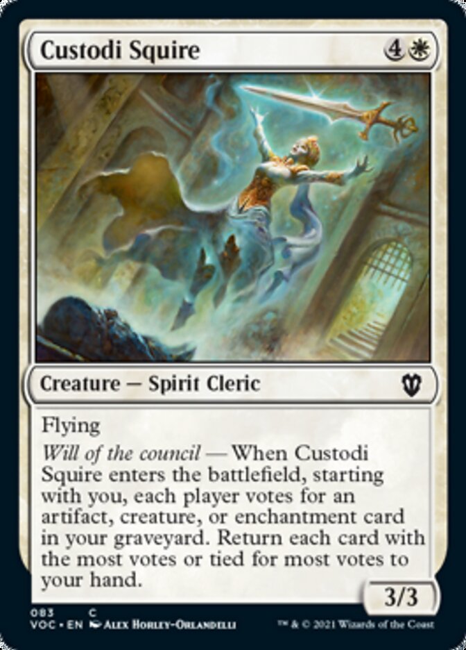Custodi Squire [Innistrad: Crimson Vow Commander] | L.A. Mood Comics and Games