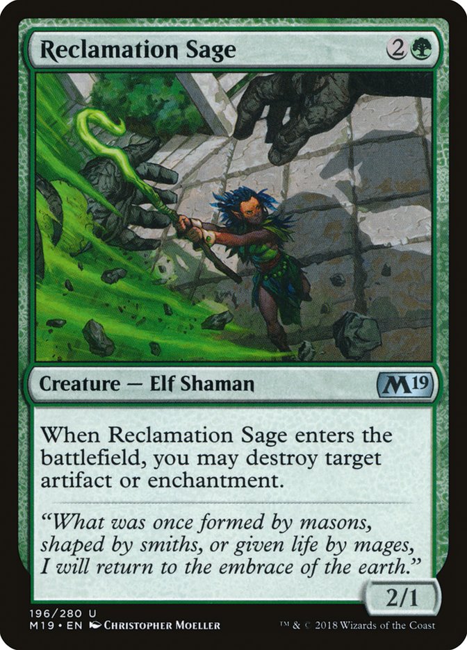 Reclamation Sage [Core Set 2019] | L.A. Mood Comics and Games