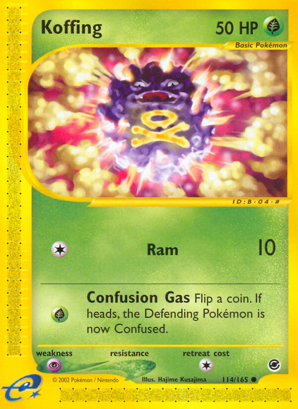 Koffing (114/165) [Expedition: Base Set] | L.A. Mood Comics and Games