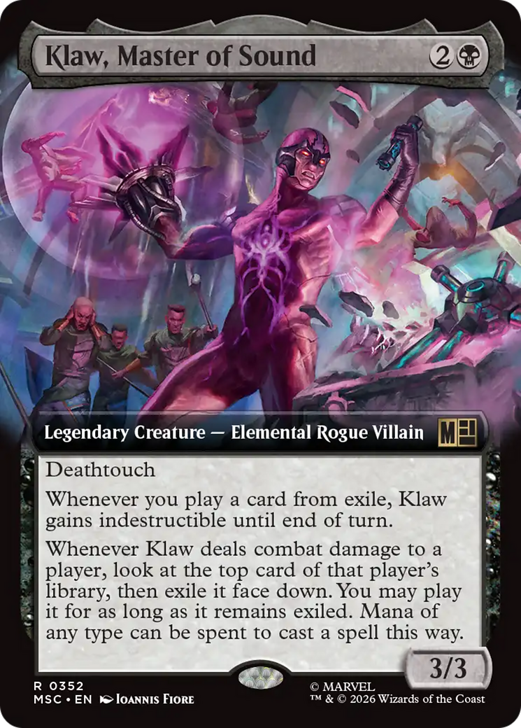 Klaw, Master of Sound (Extended Art) [Marvel Super Heroes Commander] | L.A. Mood Comics and Games